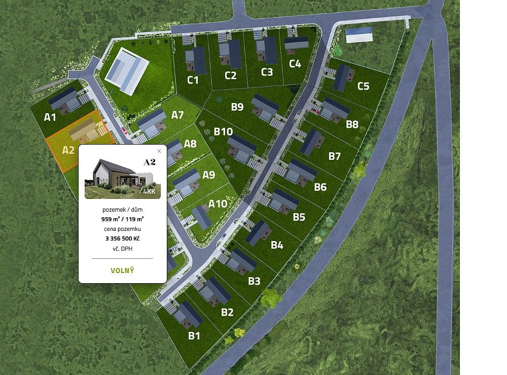 Pozemek pro bydlení, 959 m²