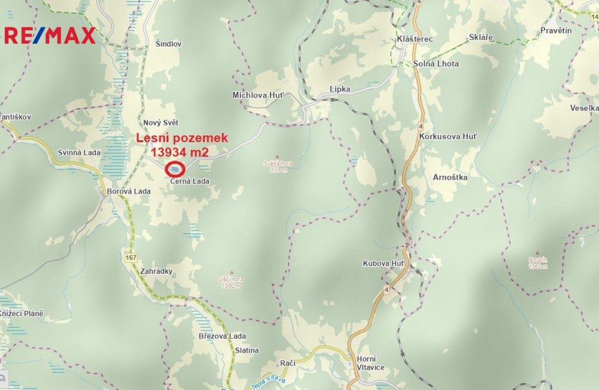 Lesy, Borová Lada, 13 m²