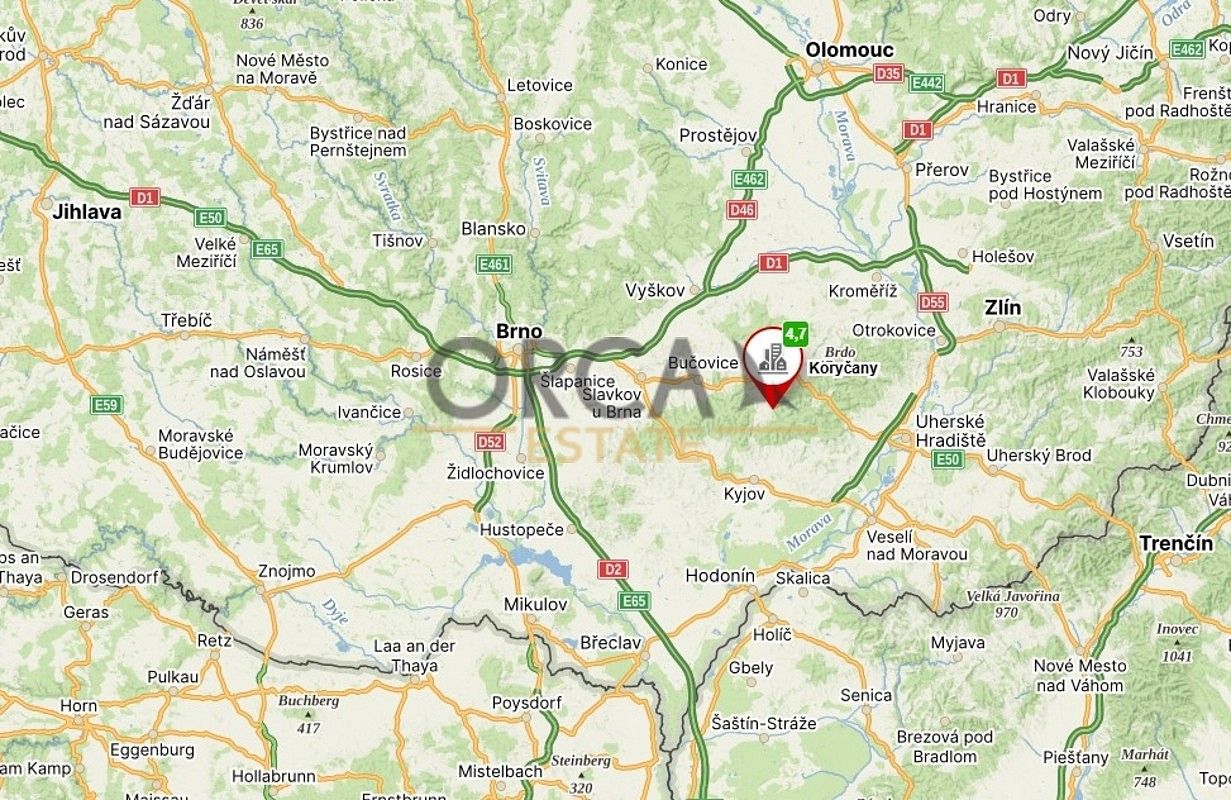 Prodej zemědělský pozemek - Koryčany, okres Kroměříž, Zlínský kraj - 5