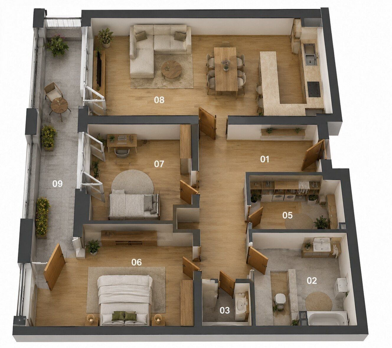 Byt 3+kk · 100 m² · Praha - 4