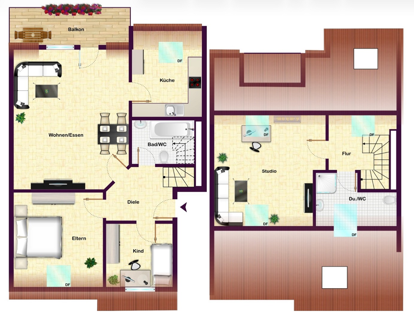 4+1, , Severní Porýní-Vestfálsko, 102 m² - 1