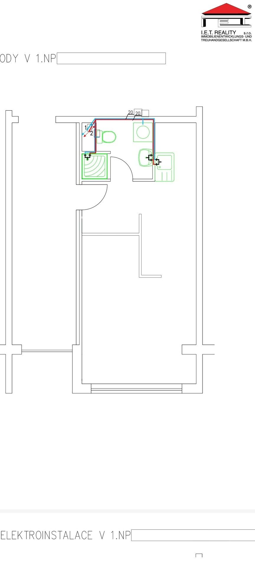 Pronájem byt 1+1 - Pod Vrchem, Mělník, 31 m²