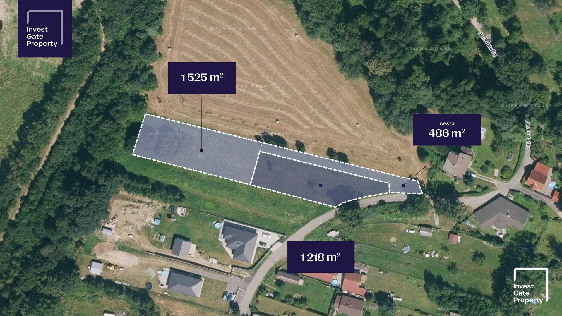 Pozemky pro bydlení, U Veselských, Staré Hodějovice, 1 525 m²