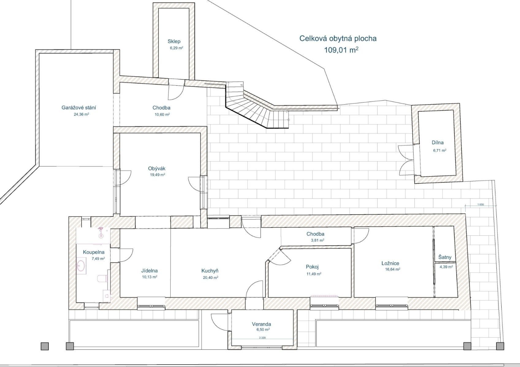 Rodinné domy, Častohostice - Častohostice, Kraj Vysočina, 109 m² - 2