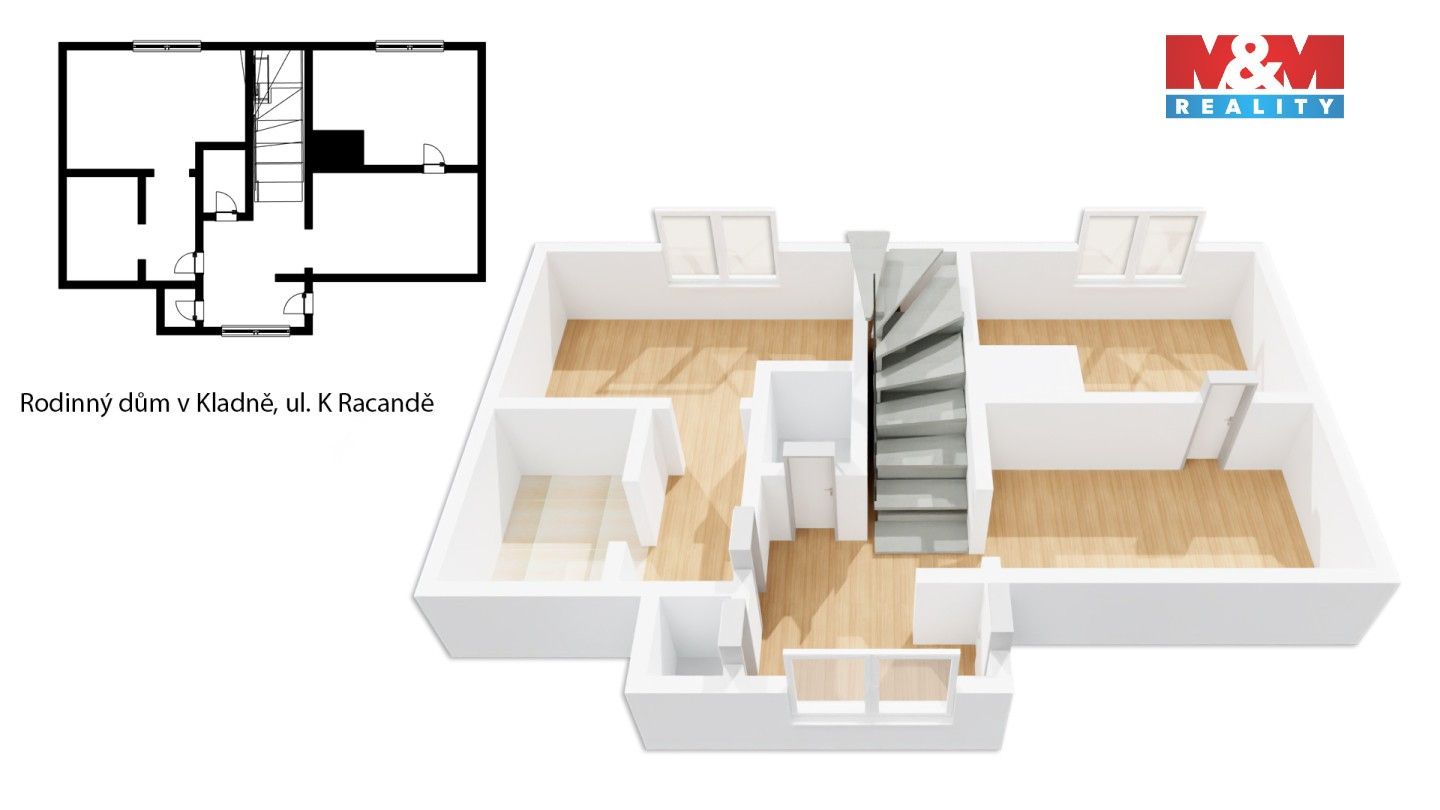 Prodej rodinný dům - K Racandě, Kladno, 106 m²