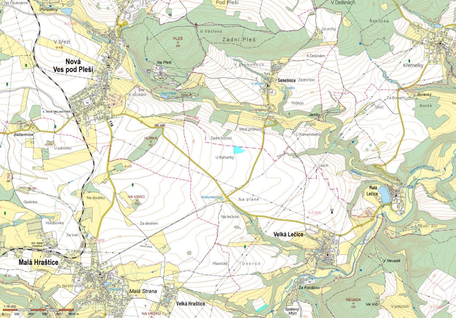 Prodej zemědělský pozemek - Senešnice, Bojanovice, 17 142 m² - 5
