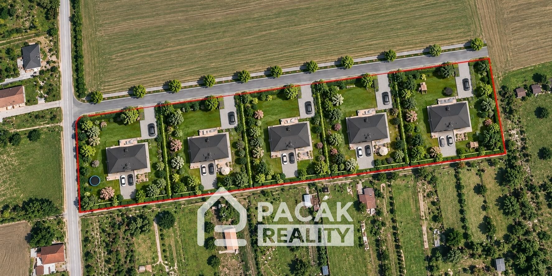 Prodej pozemek pro bydlení - Grygov, 5 516 m² - 2