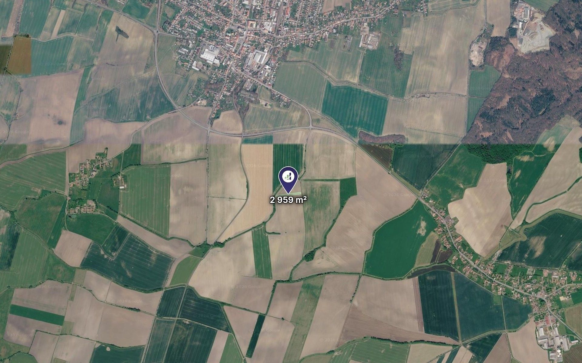 Zemědělské pozemky, Holice, 2 959 m² - 2