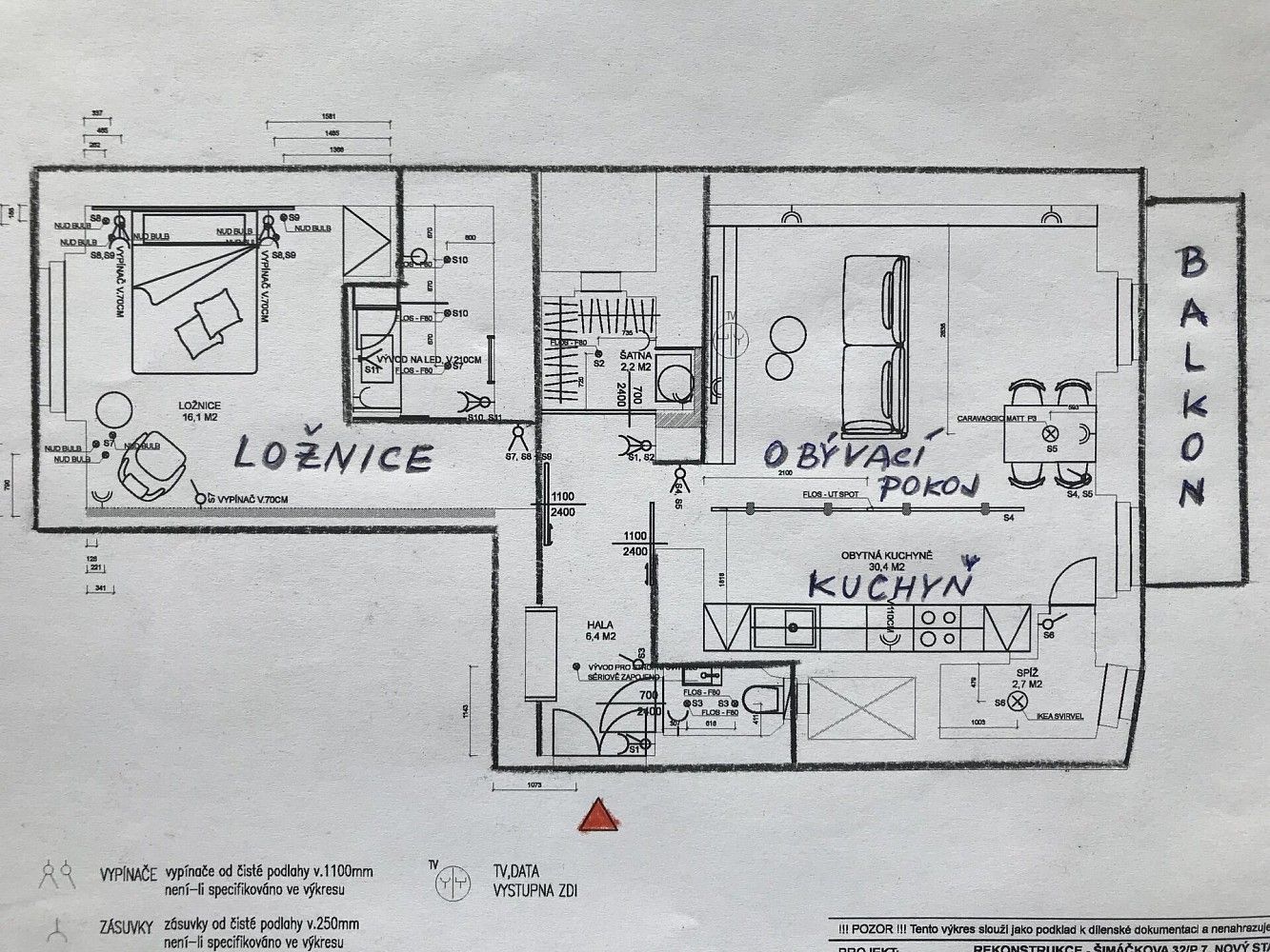 2+kk, Praha - Holešovice, okres Praha 7, Hlavní město Praha, 74 m² - 2