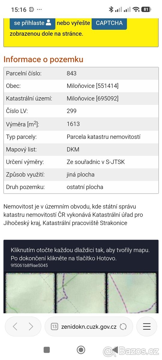 Pozemek pro bydlení