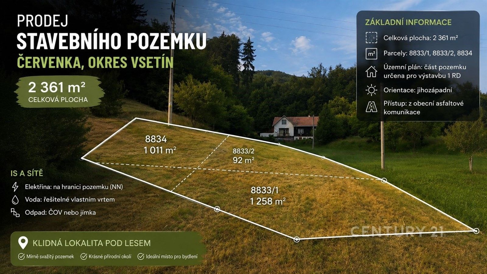 Pozemky pro bydlení, Vsetín - 1