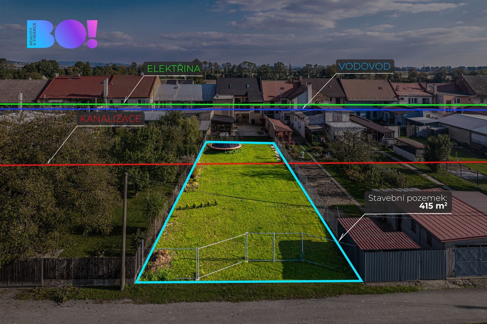Pozemky pro bydlení, Kyselovská, Vlkoš, 415 m²