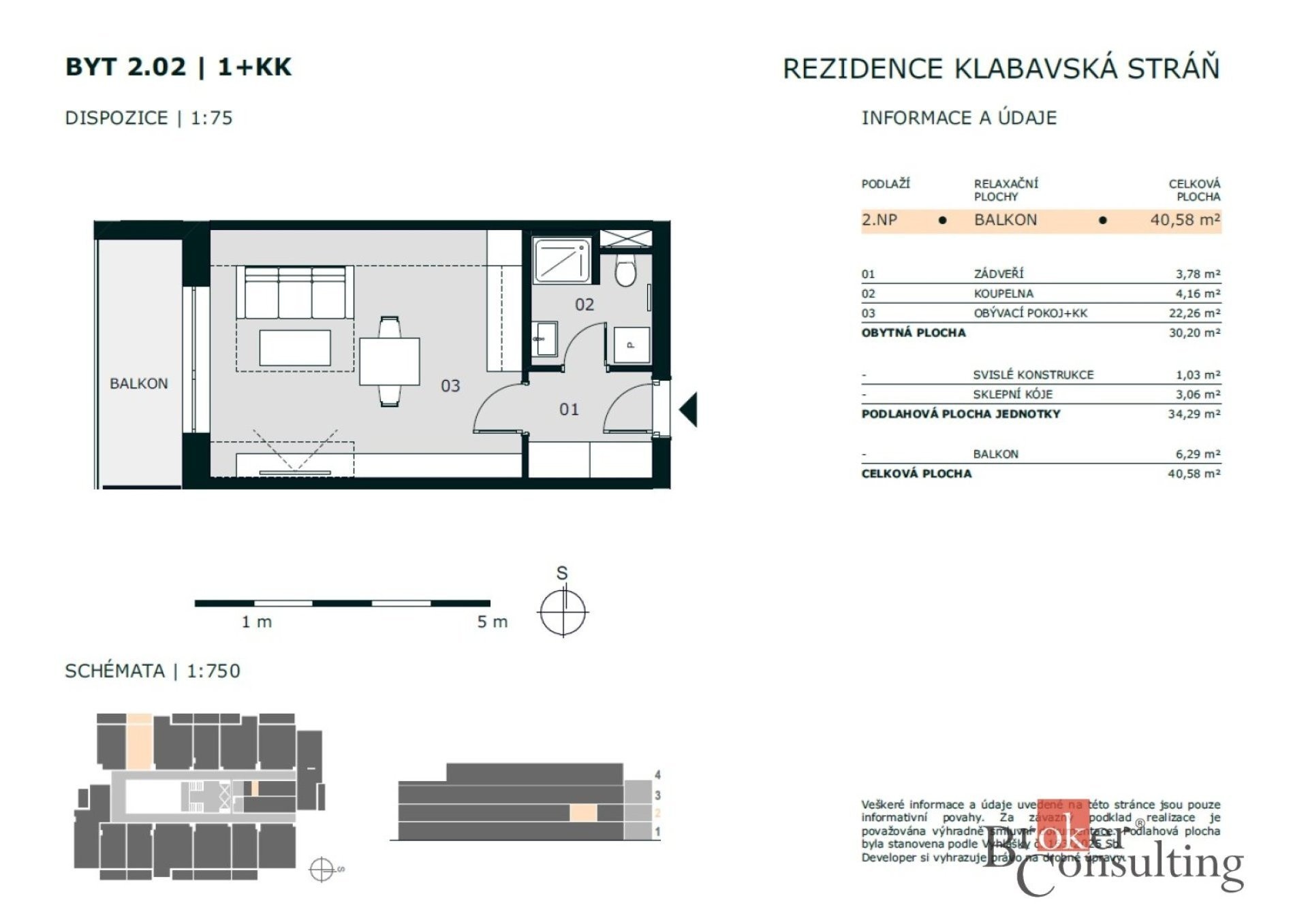 Prodej byt 1+kk - Litohlavská 167, Rokycany Plzeňské Předměstí, 40 m² - 5