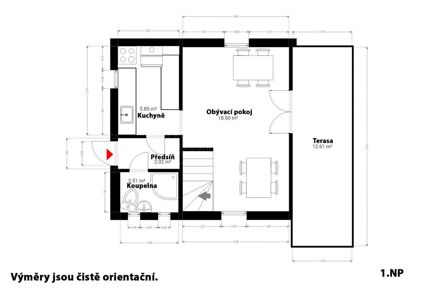Prodej chalupa - Kamenice - Těptín, okres Praha-východ, Středočeský kraj, 60 m² - 5