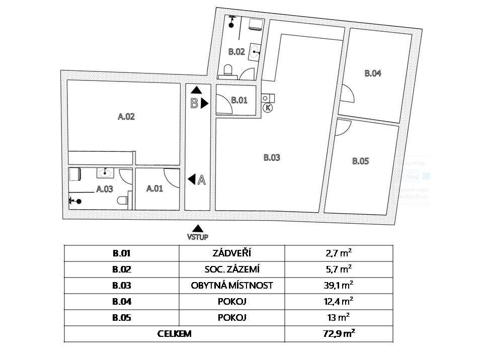 Prodej byt - Ivanovice na Hané, 683 23, 73 m²