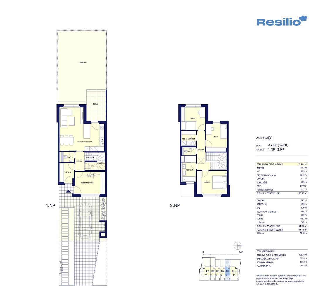 Rodinné domy, Lesní, Horní Jelení, okres Pardubice, 111 m² - 2