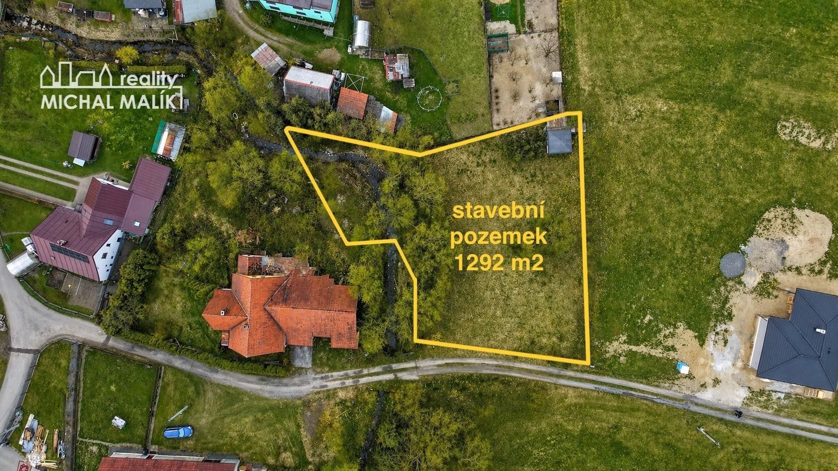 Pozemky pro bydlení, Kozlovice, 1 292 m²