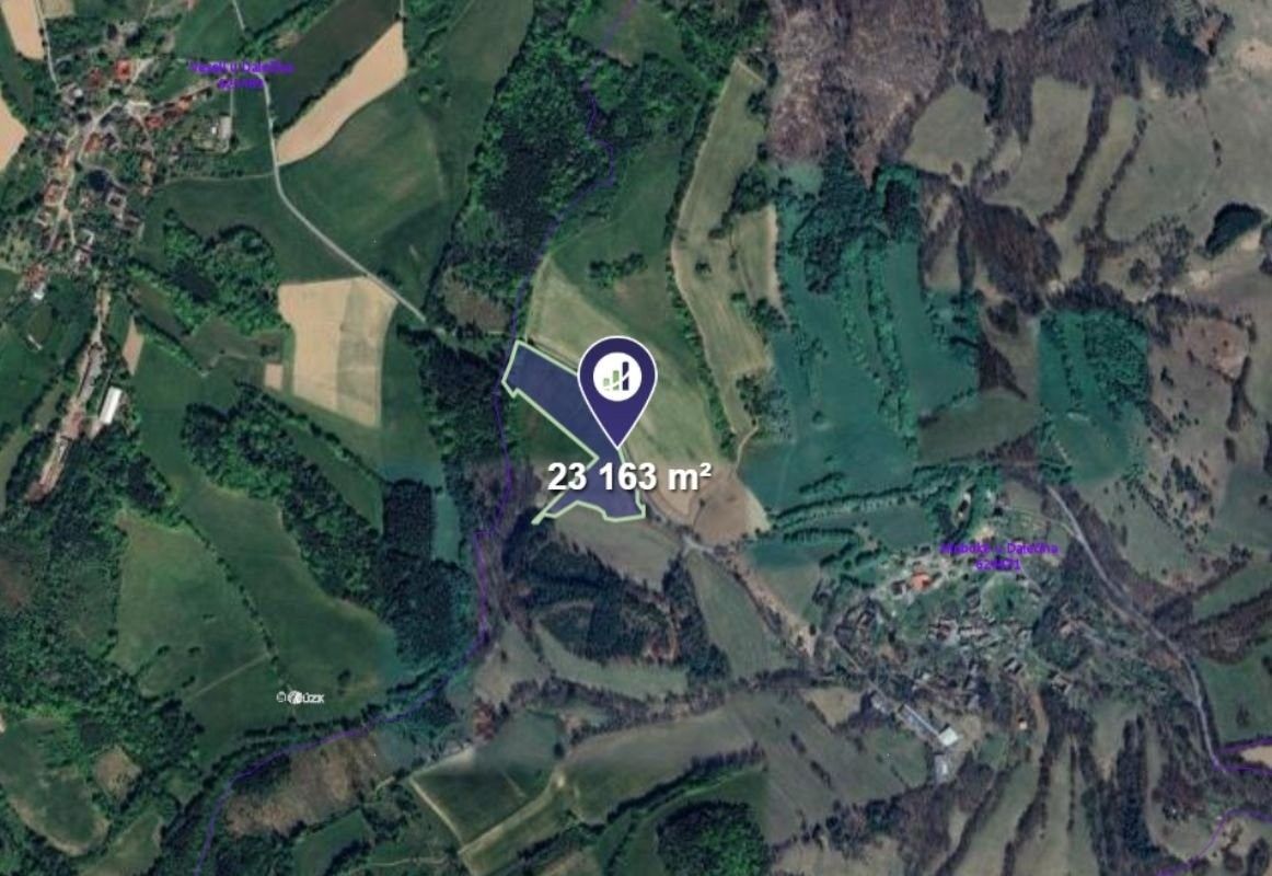 Prodej louka - Dalečín, 12 868 m²