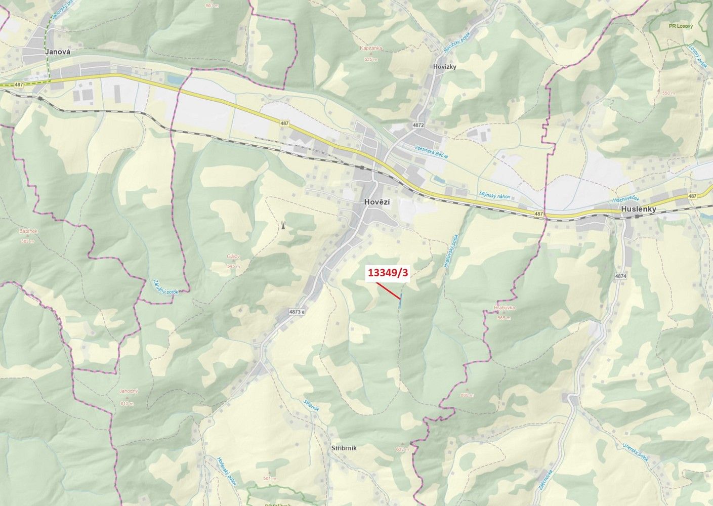 Pozemek, 655 m²