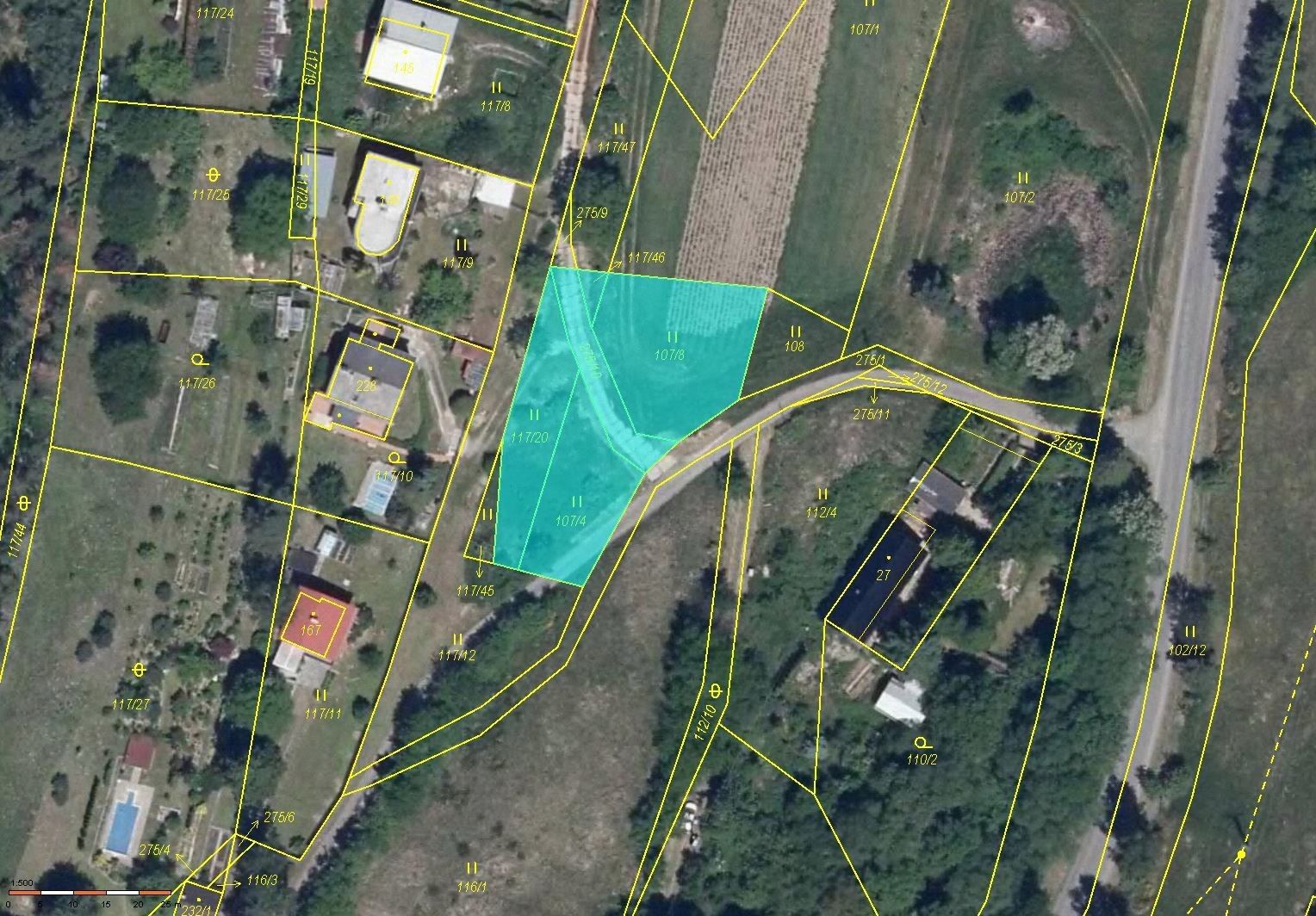 Pozemky pro bydlení, Solenice, 1 233 m²