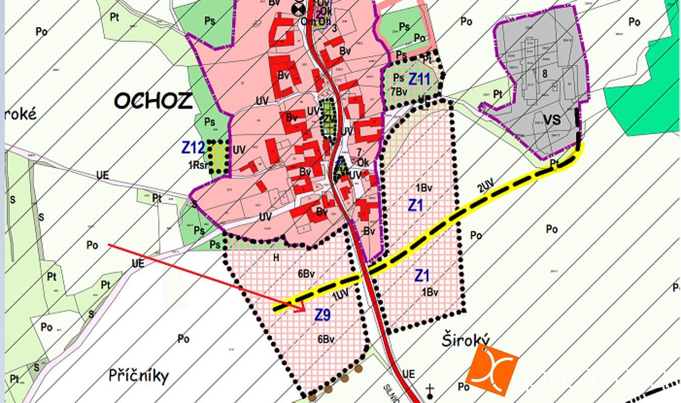 Pozemky pro bydlení, Ochoz u Tišnova, okres Brno-venkov - 2
