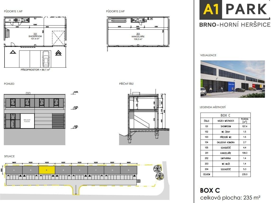 Obchodní prostory · 470 m² · Horní Heršpice, Brno - 4
