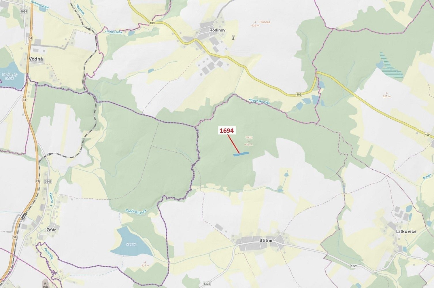 Les, 5 755 m²