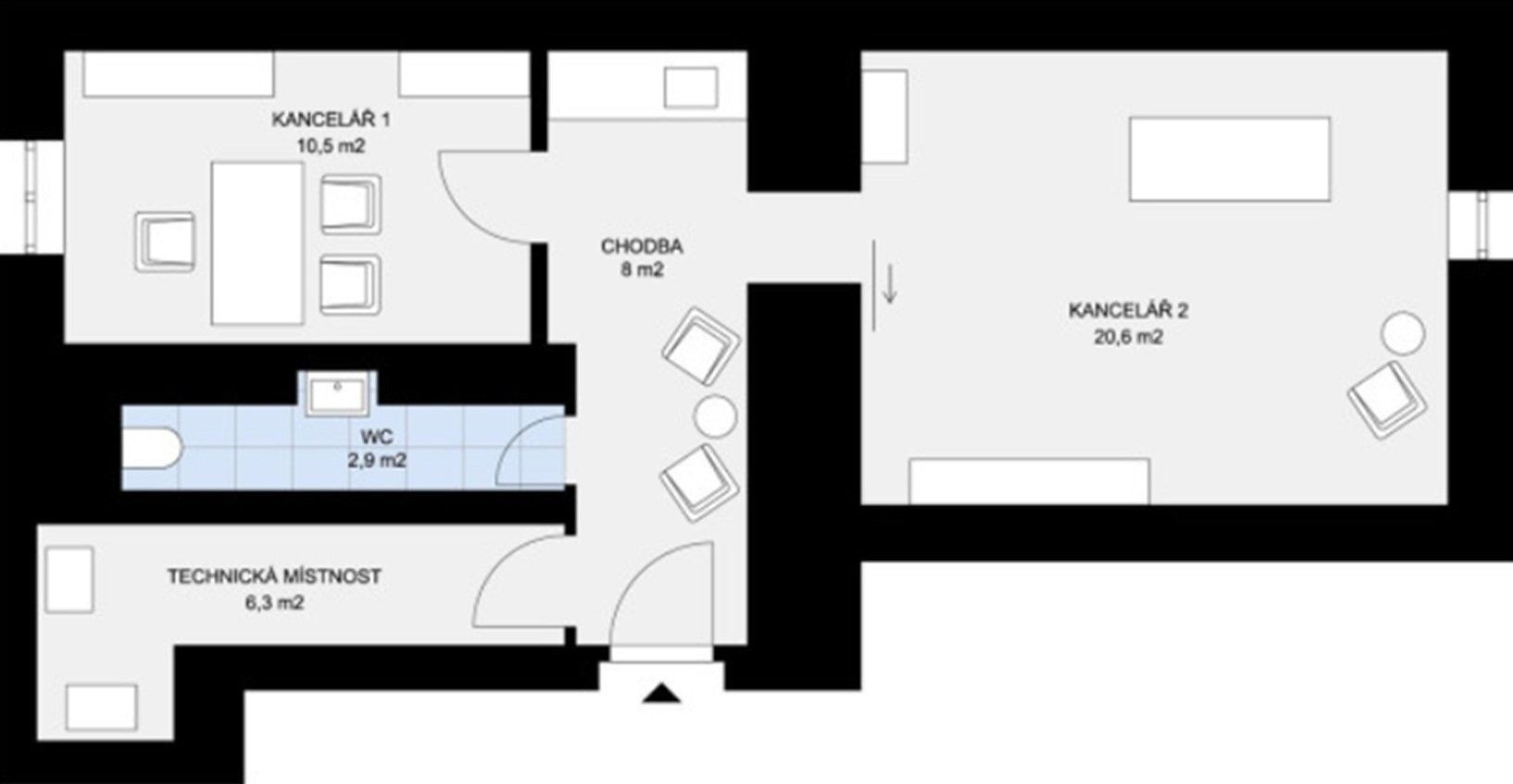 Obchodní prostory, Sarajevská, Praha - Vinohrady, 48 m² - 1