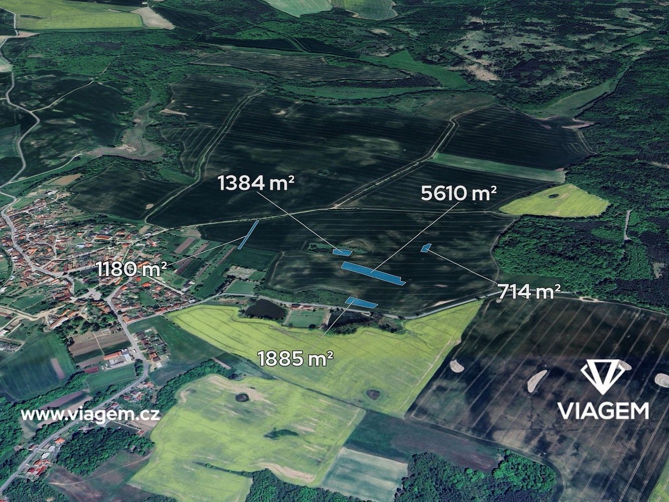 Zemědělský pozemek, 1 197 m²