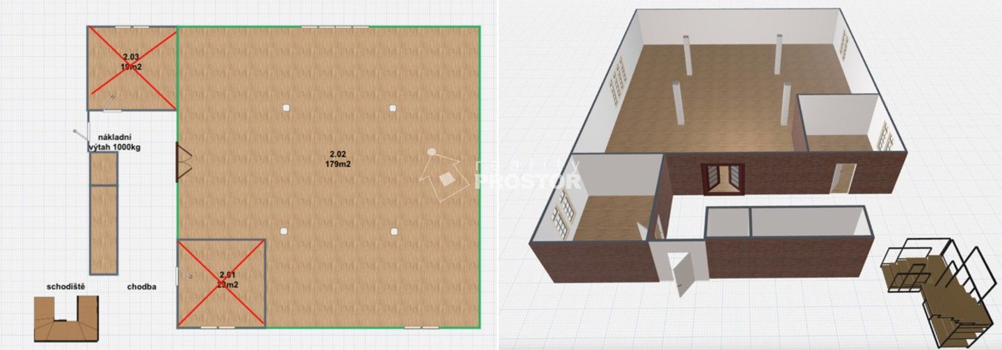 Pronájem výrobní prostory - Tovární, Jirny, 179 m²