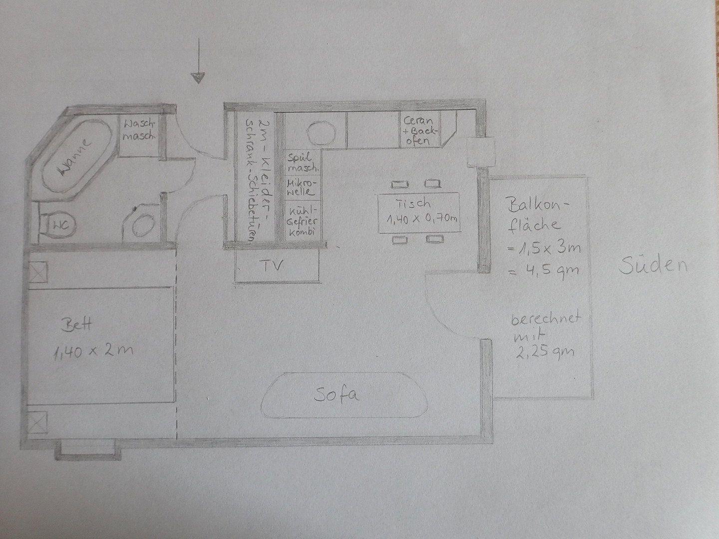1+1, Gollierstr. 37 München Schwanthalerhöhe Bayern 80339, 35 m² - 1