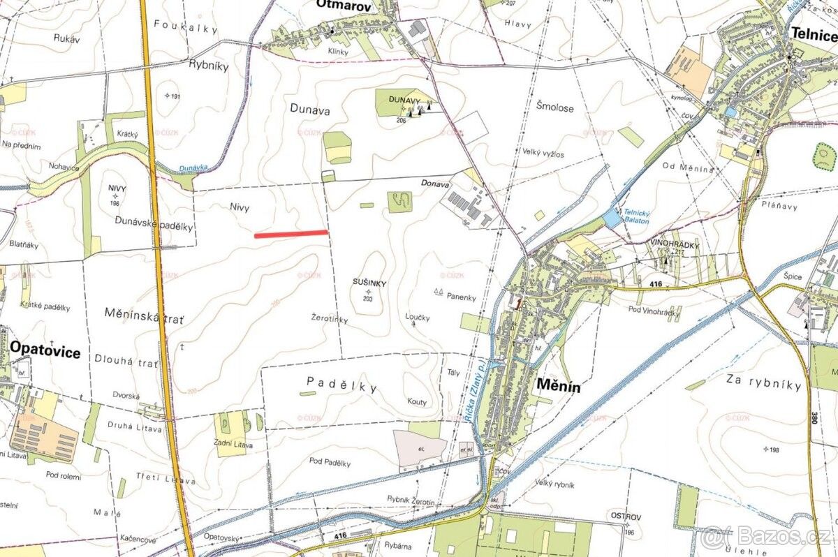 Pozemky pro bydlení, Měnín, 664 57