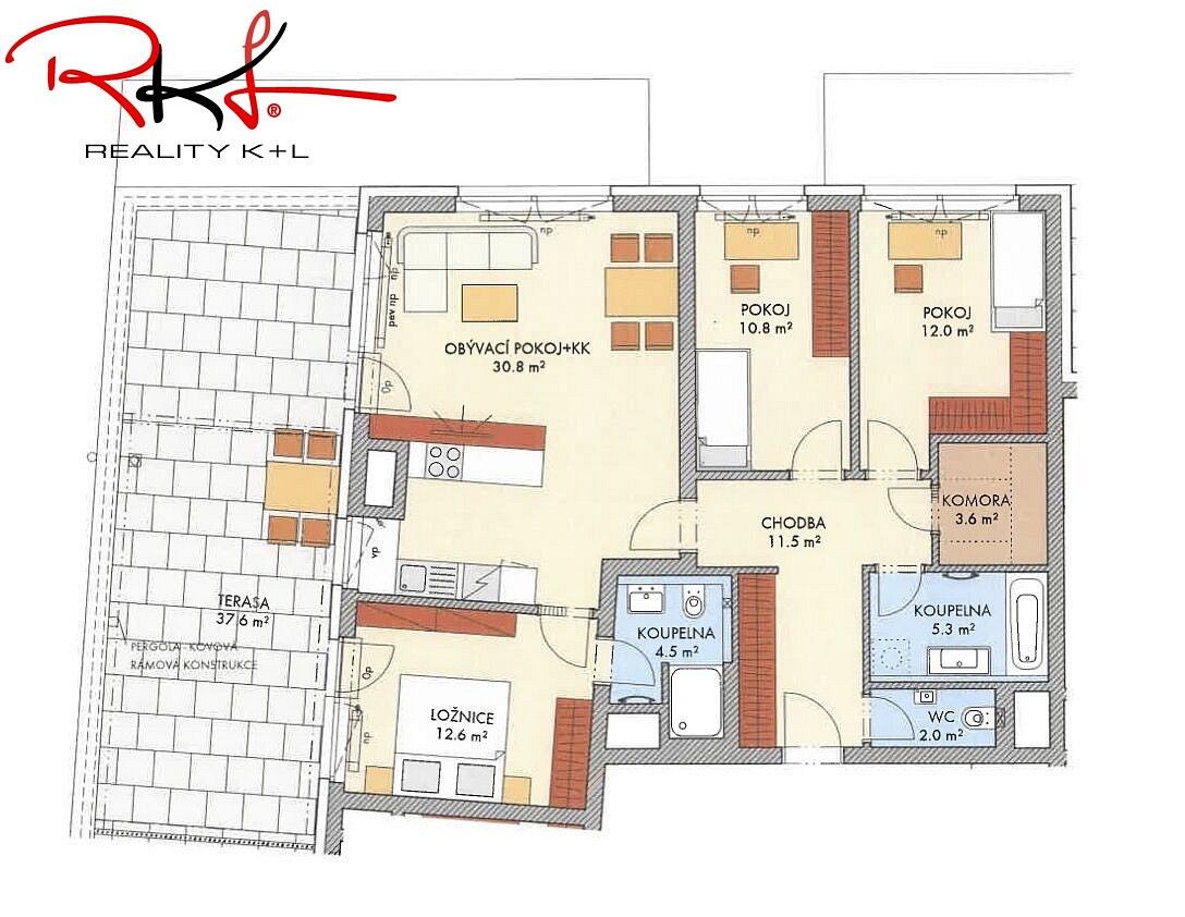 4+kk, Praha - Třebonice, okres Praha 13, Hlavní město Praha, 100 m² - 2