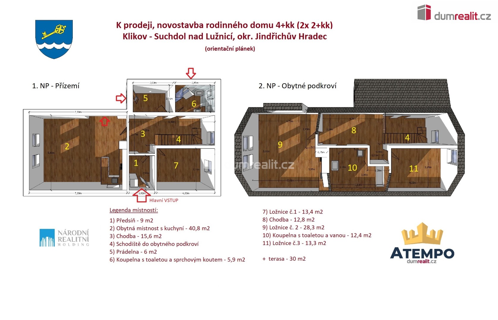 Rodinné domy, Husova, Suchdol nad Lužnicí, 187 m² - 2