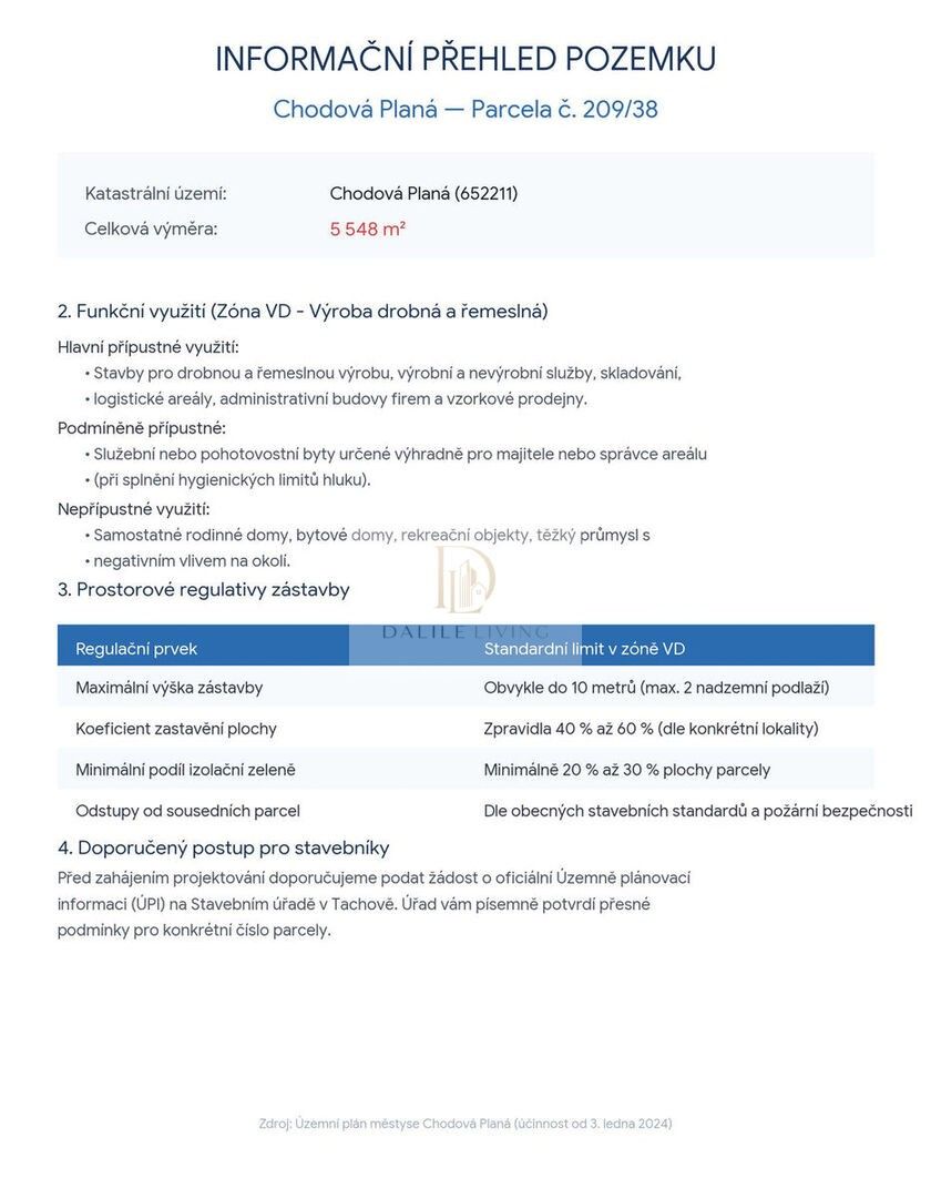 Prodej komerční pozemek - Chodová Planá, 5 548 m² - 2