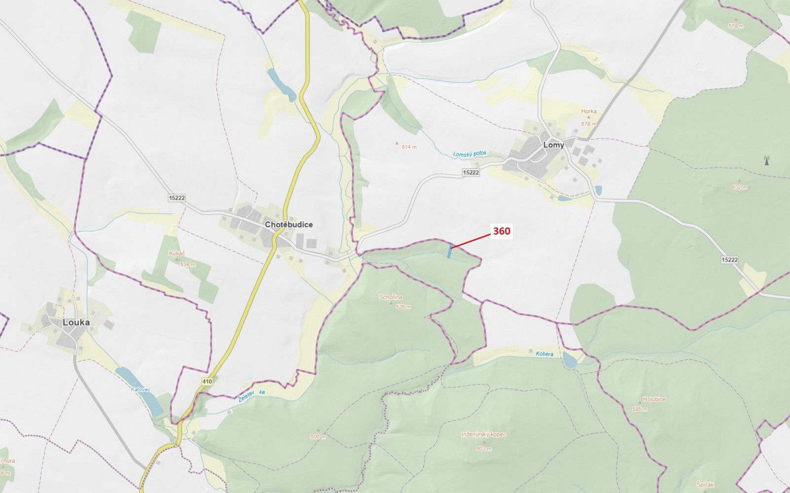Les, 1 822 m²