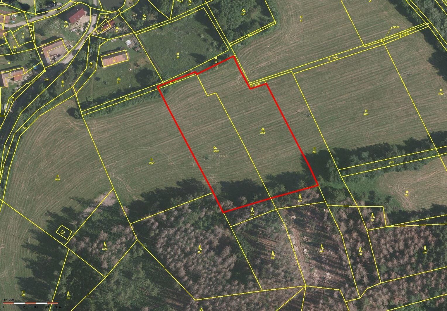 Zahrady, Vračkovice, Načeradec, 11 139 m² - 1