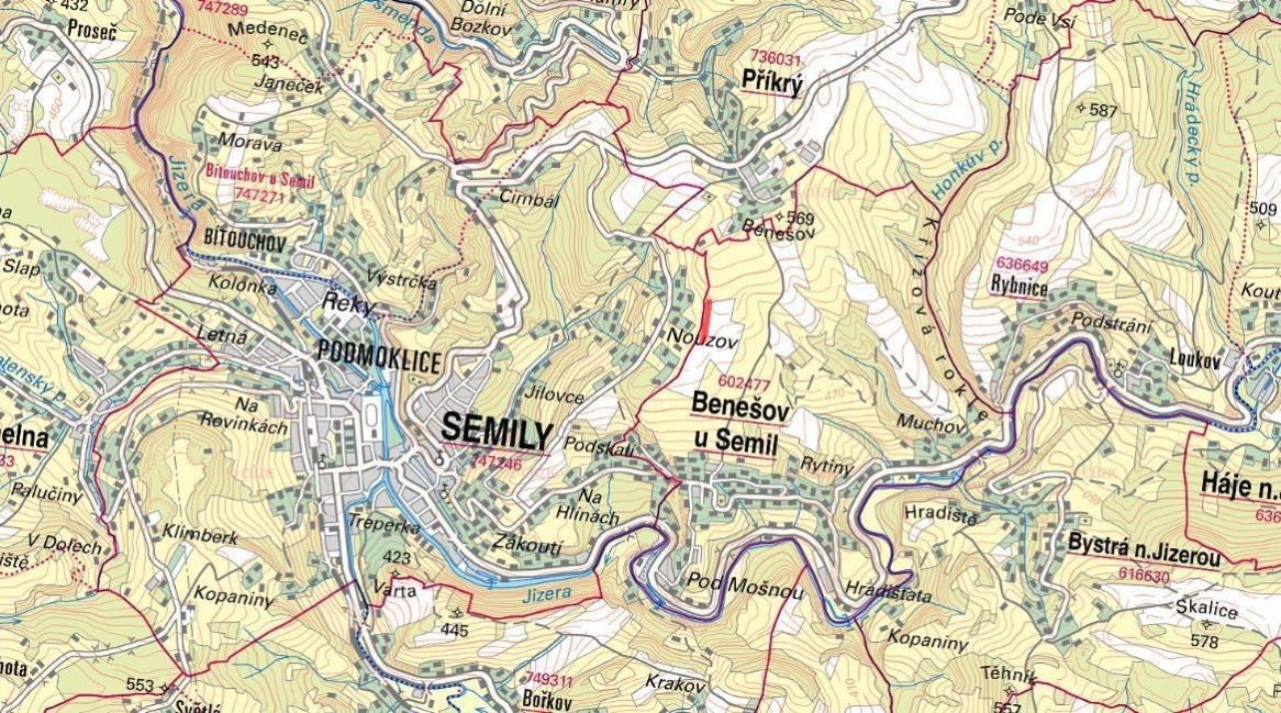 Prodej pozemek pro bydlení - Benešov u Semil, 512 06
