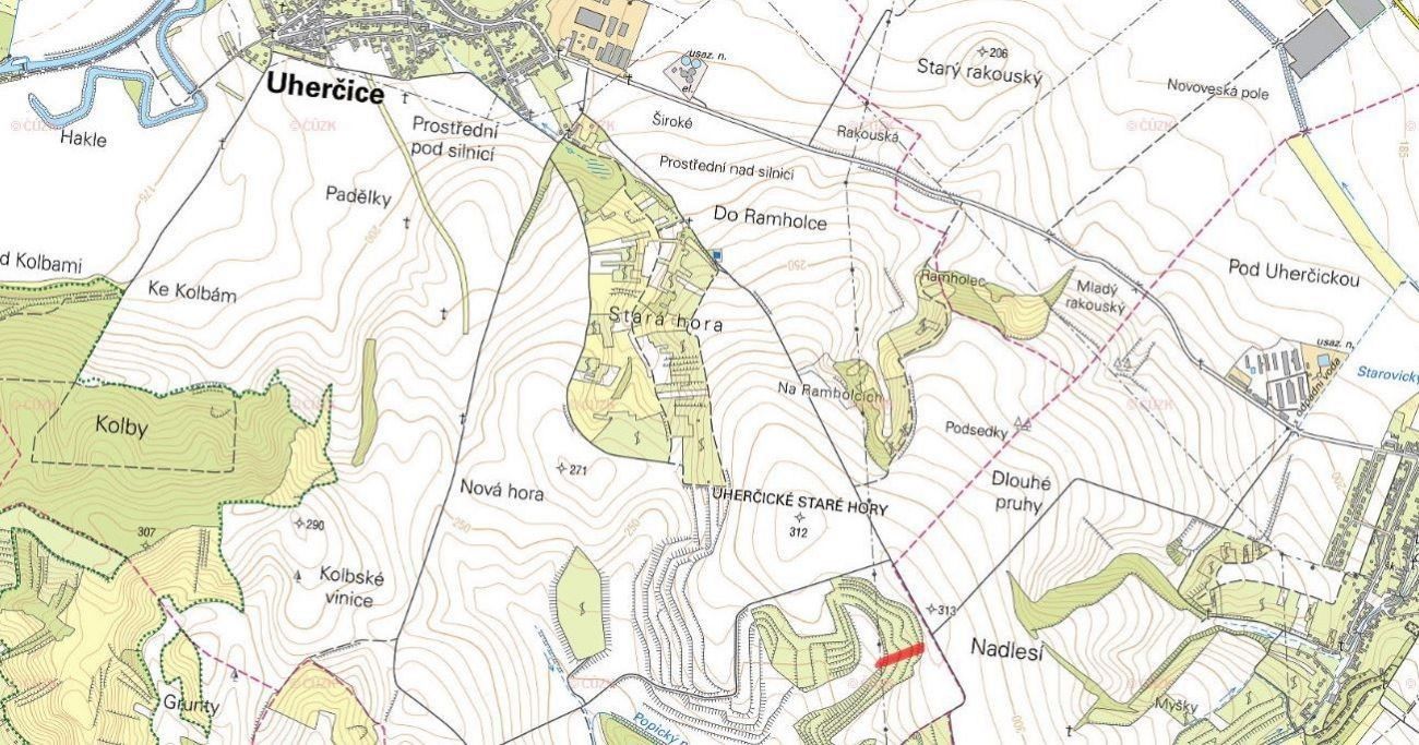 Prodej pozemek - Uherčice