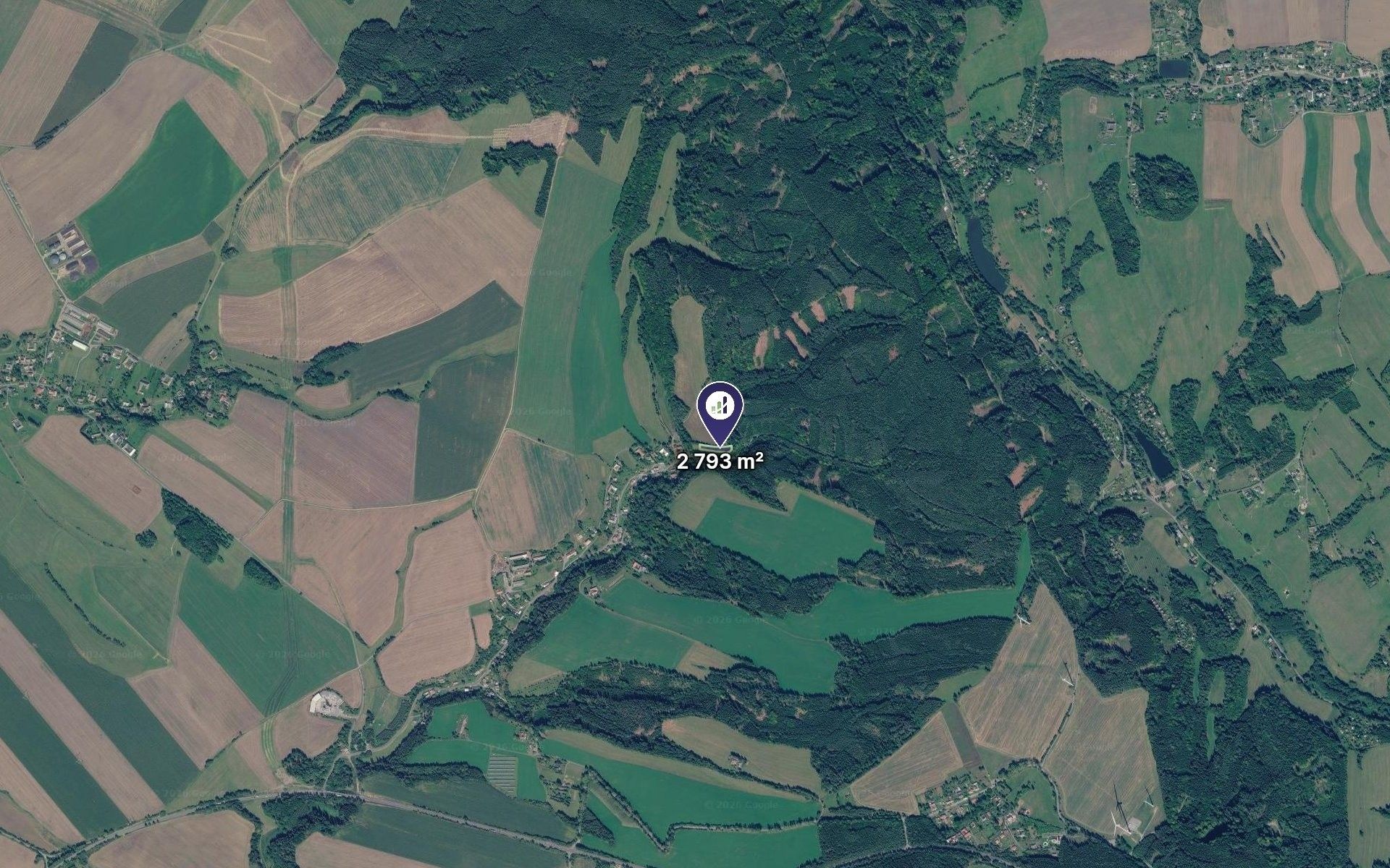 Louky, Borušov, 2 793 m² - 2