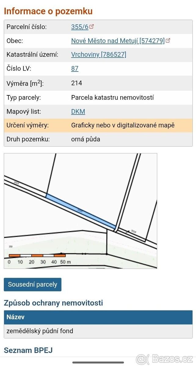 Pozemky pro bydlení, Nové Město nad Metují, 549 01 - 1