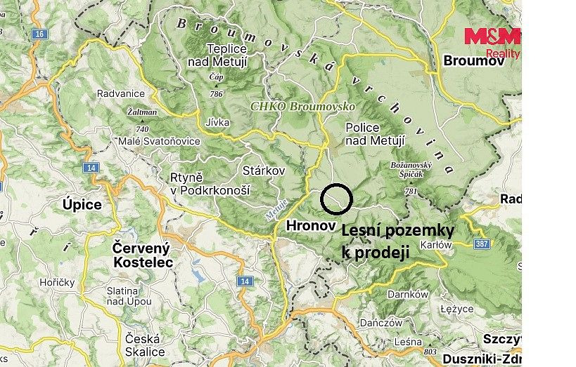 Prodej louka - Vysoká Srbská, okres Náchod - 5