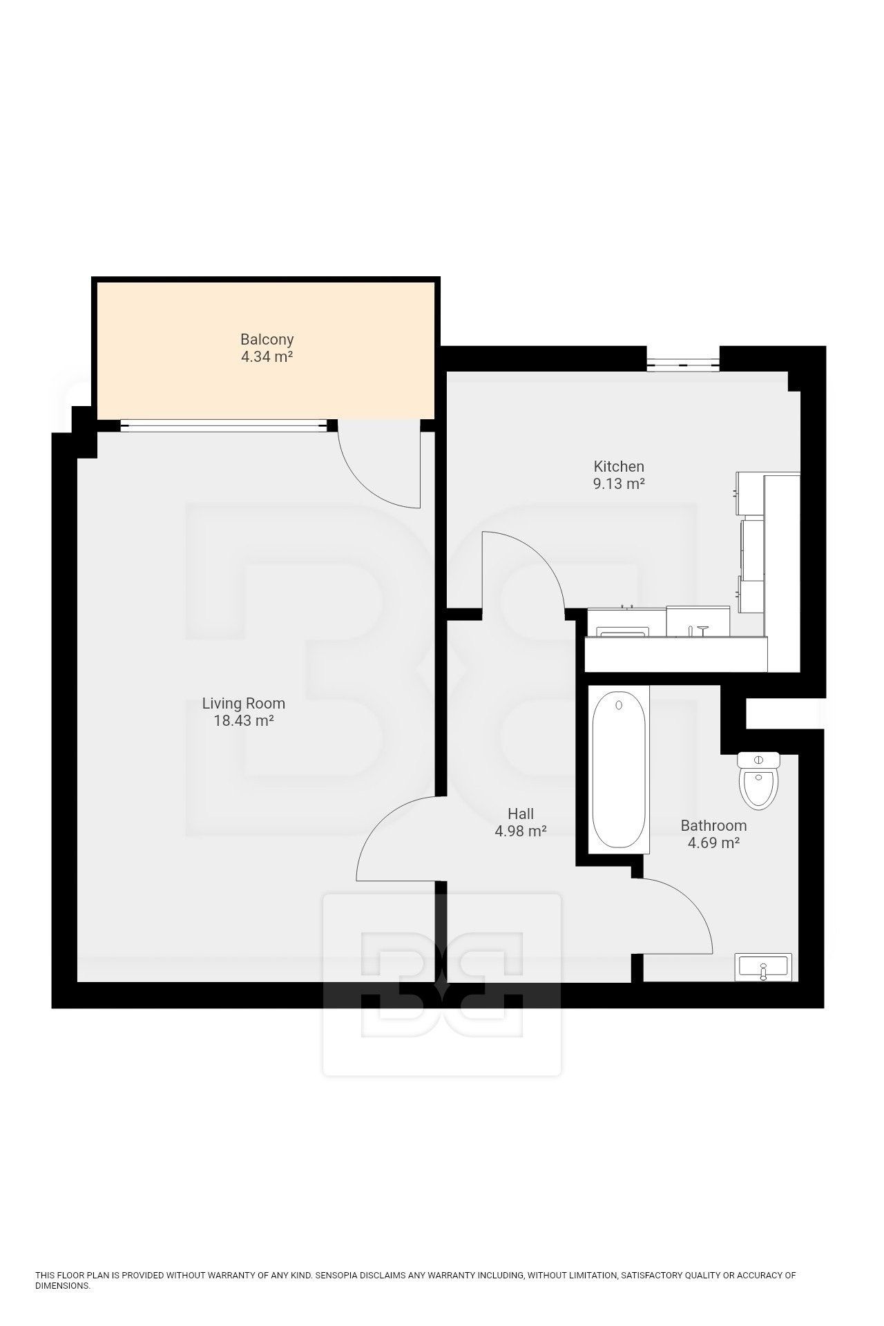 Byt 1+1 · 43 m² · Havlíčkovo náměstí 2127, Žatec - 3