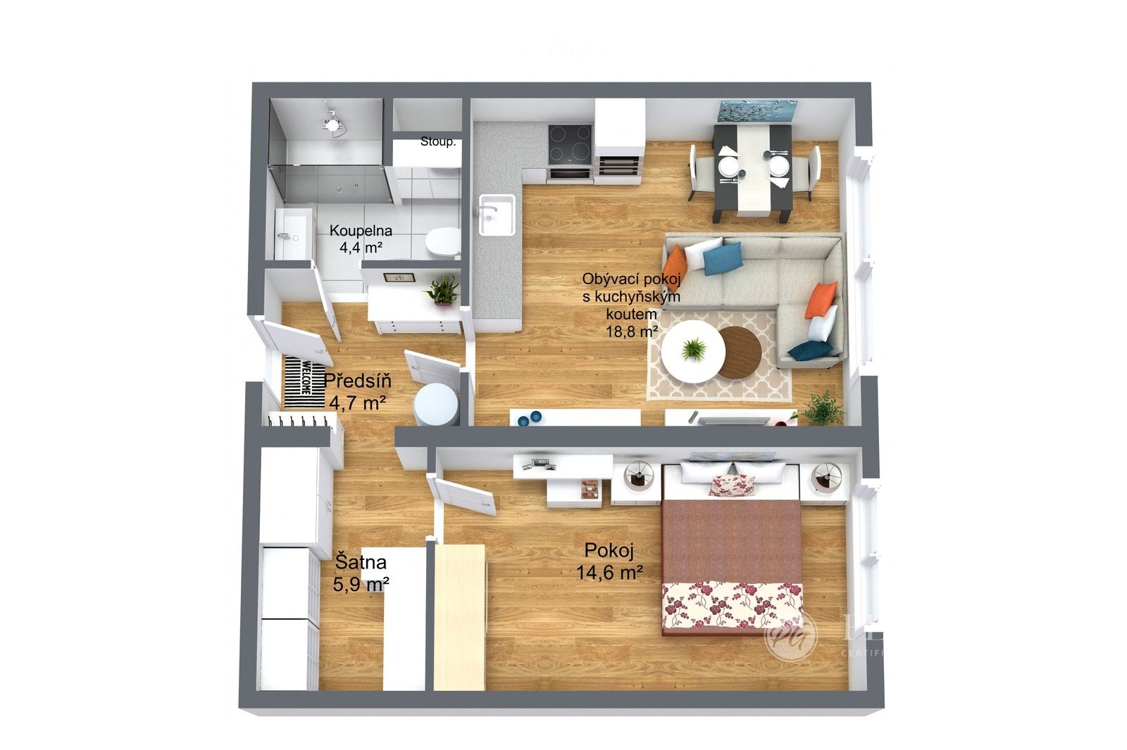 Prodej byt 2+kk - Hilmarova, Praha, 48 m²
