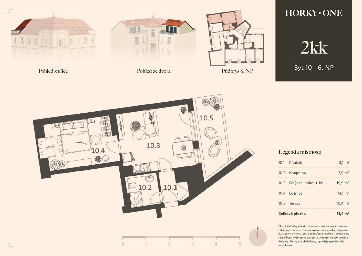 Byt 2+kk · 41 m² · Praha - Nusle, okres Praha 4, Hlavní město Praha - 3