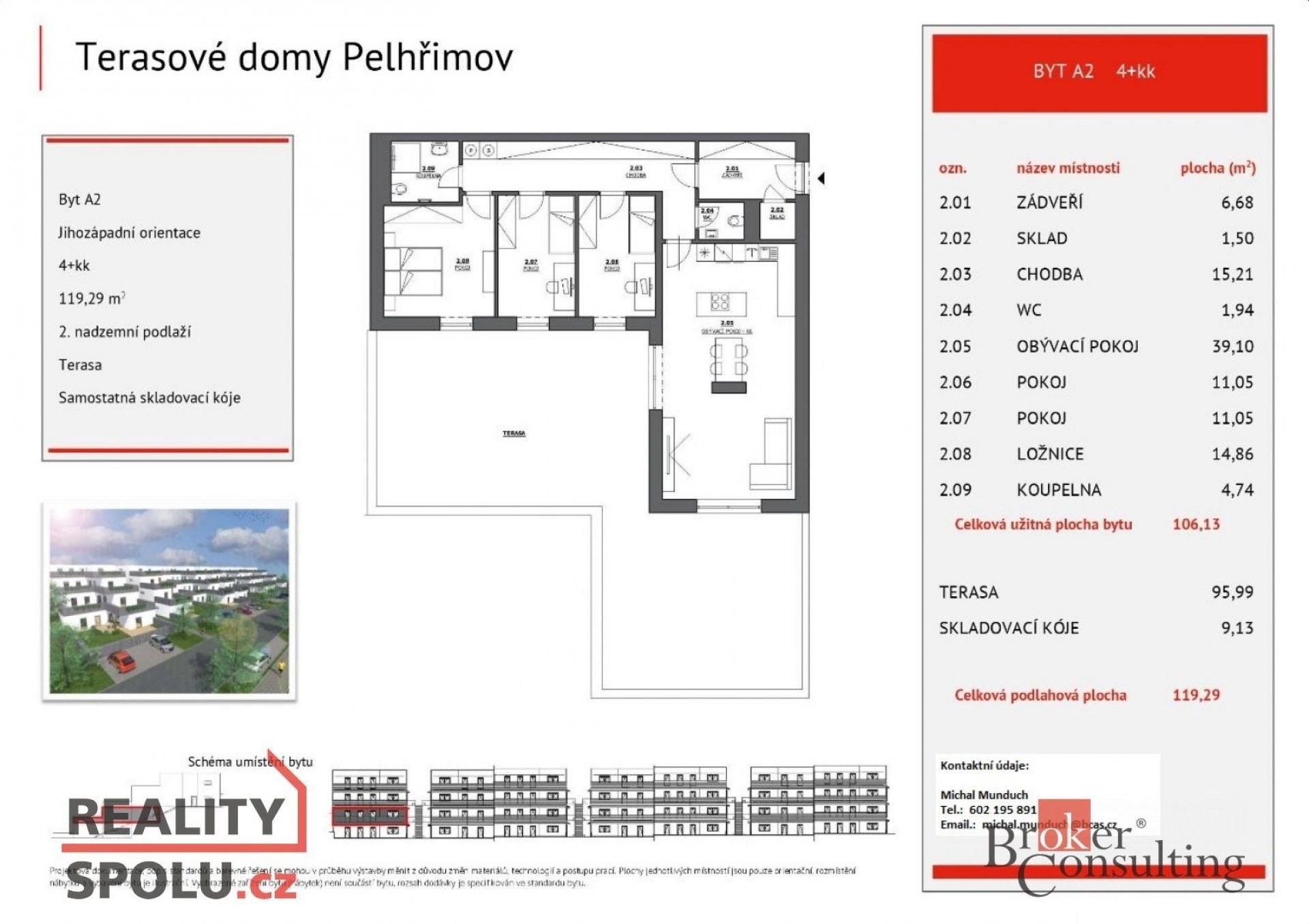 Prodej byt 4+kk - Humpolecká, Pelhřimov, 106 m²