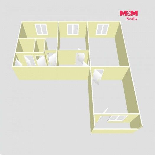 Byt 3+1 · 76 m² · Alešova, Jirkov - 3