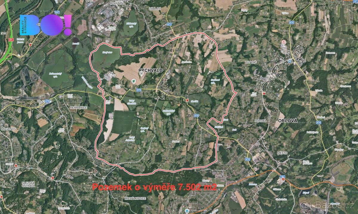 Zemědělské pozemky, Rychvald, 735 32, 7 502 m²