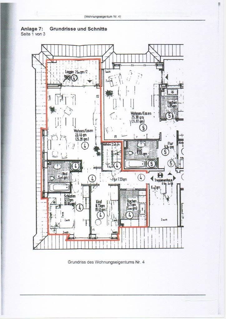 4+1, Hölderlin Str. 2, , Dolní Sasko, 77 m² - 2