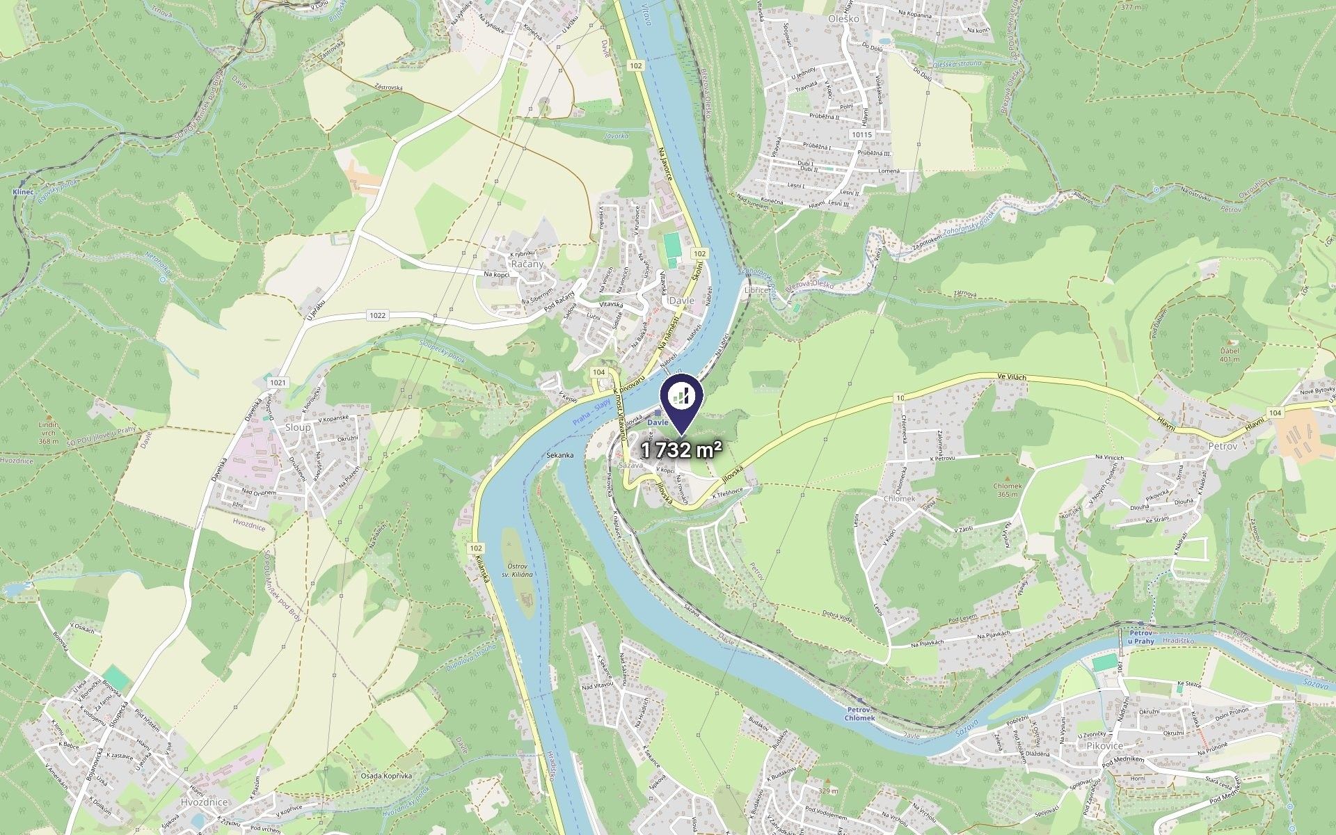 Les · 1 732 m² · Davle - 3